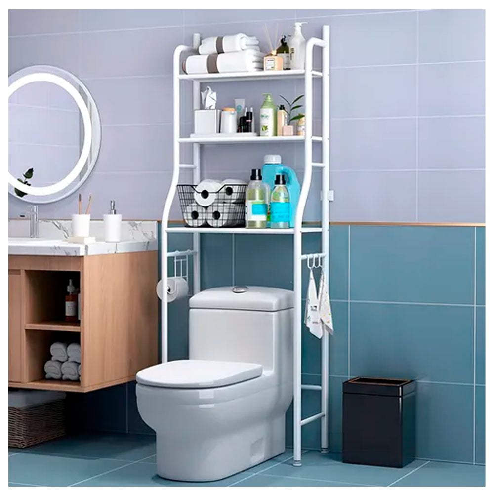 Irm - Repisa Baño Muebles Organizador Fierro Portatil Estantes