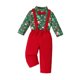 thumbnail image 4 of Conjunto De Traje Para Niños Con Camisa De Pajarita, Trajes Navideños Para Niños, Cosplay Para Niños, Manga Larga, Botones S, 4 of 5