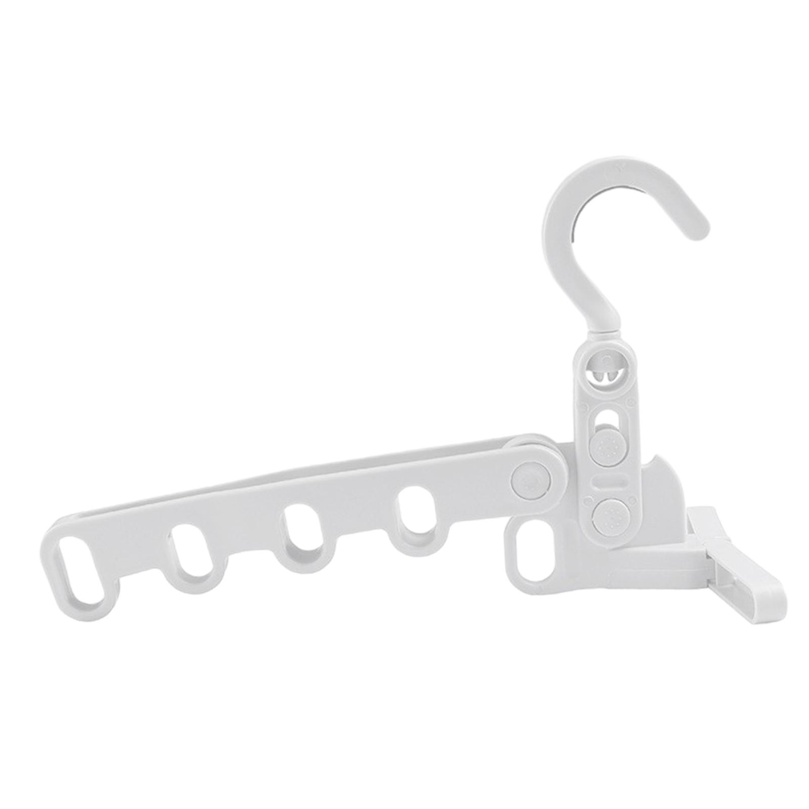 Magideal - Tendedero De Ropa Plegable, Estante Colgante Para Cuarto De Lavandería, Percha De Ropa De Viaje Portátil Con 5 Perchas De Viaje Para Vacaciones En Hot