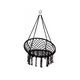thumbnail image 2 of Hamaca silla colgante redonda interior exterior macramé negro, 2 of 3