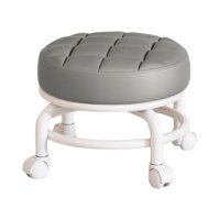 Bothyi - Taburete Bajo Giratorio De 360° Con Polea Para Sala De Estar Y Garaje.