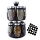 thumbnail image 1 of Organizador giratorio para especias Handisen con 12 frascos de vidrio, 1 of 7