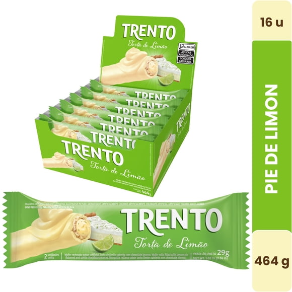 Trento Pie De Limon 16u X 29gr, Chocolate Blanco