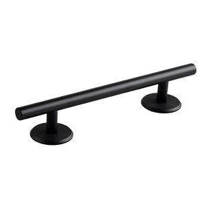 Bothyi - Barandilla Redonda Para Dedos, Parques, Juegos Novedosos De Metal, Mini Monopatín Para Dedos, Barandilla Negra De 20 Cm