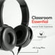 thumbnail image 3 of Auriculares Core Para El Aula Paquete De 12 Unidades Con Cable Para Estudiantes, 3 of 8