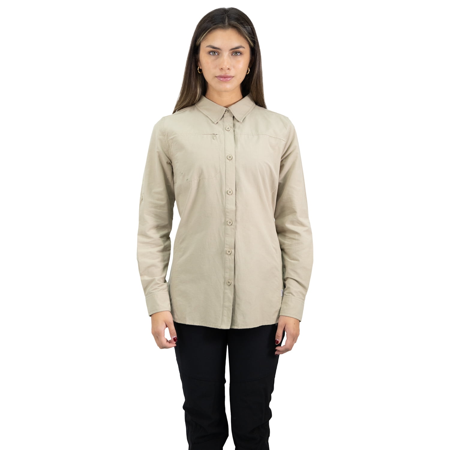 Hardwork - Camisa Hw Duck Dry Mujer Beige