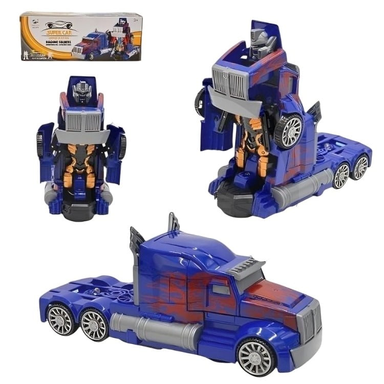 Genérico - Pak De 3 Camion Transformable A Pila Chico