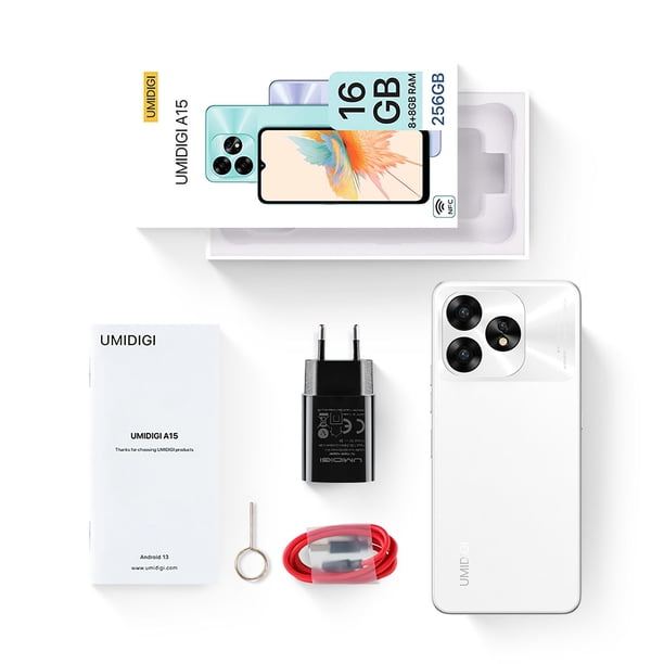 UMIDIGI A15 - 6.7pulg. Android 13, Dualsim, 8+256GB, 64mpx | Lider
