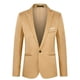 thumbnail image 3 of Traje formal de negocios estilo coreano para hombre, traje pequeño, chaqueta ajustada, traje informal pequeño, negro, talla M, 3 of 5