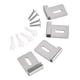 thumbnail image 5 of 4 Piezas Clips De Espejo De Acero Inoxidable Clips De Retención Pesados Para Montaje En Pared Plata L, 5 of 5