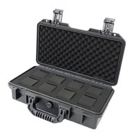 Magideal - Estuche Portátil Para Relojes, A Prueba De Golpes, Organizador De Colección, Expositor, Regalo Con Asa Para Papá, Coleccionistas De Relojes, Reloj Par C Negro Con 8