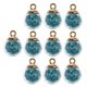 thumbnail image 1 of 10 Unidades 16mm Tiny Star Glass Ball Charms Colgante DIY Craft azul claro, 1 of 5