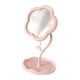 thumbnail image 3 of Espejo De Maquillaje Para Escritorio, Espejo De Tocador Con Forma De Flor Flexible Ajustable, Color Rosa, 3 of 5