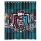 thumbnail image 1 of Cortina de ducha Monster High, juego de cortina de baño con ganchos, tamaño 60 x 72 pulgadas, 1 of 3