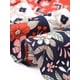 thumbnail image 5 of Agnes Orinda Blusas Boho de Verano con Peplum Floral, Mangas Cortas de Linterna y Cuello en V para Mujer Talla Grande 3X Rojo, 5 of 8