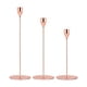 thumbnail image 1 of Portavelas Home Decor Juego De 3 Candelabros Decorativos Oro Rosa, 1 of 3