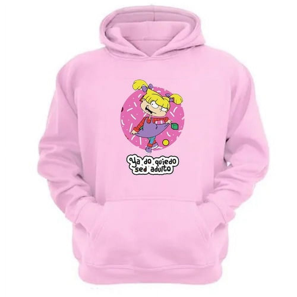 Genérico - Polerón Canguro Angélica Dibujos Animados Rosa Talla Xl Unisex