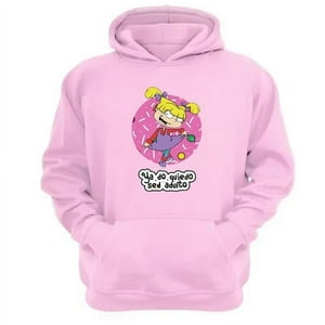 Genérico - Polerón Canguro Angélica Dibujos Animados Rosa Talla S Unisex