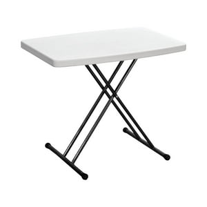 Northwest - Mesa Plegable Rectangular Ajustable 77.5X50X70 Cms Blanco Tamano Unico