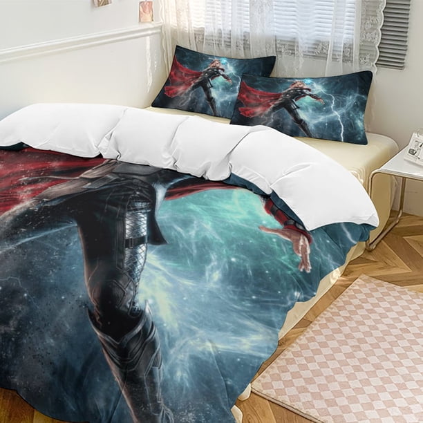 Thor Bedding Comforter Sets 3-Piece Bedding Set Soft Warm Bed Set for Bedroom All Season