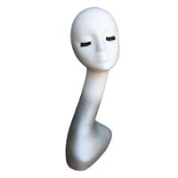 Ioensy - Maniquí Modelo De Cabeza Femenina Soporte De Exhibición De Joyería De 19 Pulgadas Que Se Mantiene Estable Argent