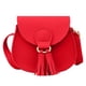 thumbnail image 1 of Bolso bandolera de piel para niñas con borlas Monedero para niñas, 1 of 5