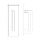 thumbnail image 2 of Placa de empuje. Pull / Push (Acero inoxidable 304), 2 of 2