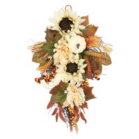 Bothyi - Corona De Otoño Colgante En Forma De Lágrima, Festivales, Vacaciones, Otoño, Botín De Acción De Gracias, 45Cm