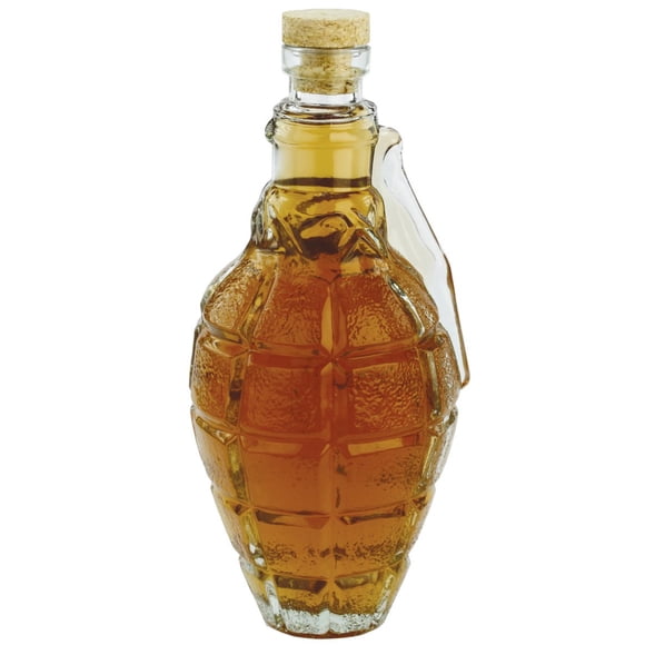 Decantador de whisky Barbuzzo Grenade, botella de vidrio de 502 ml
