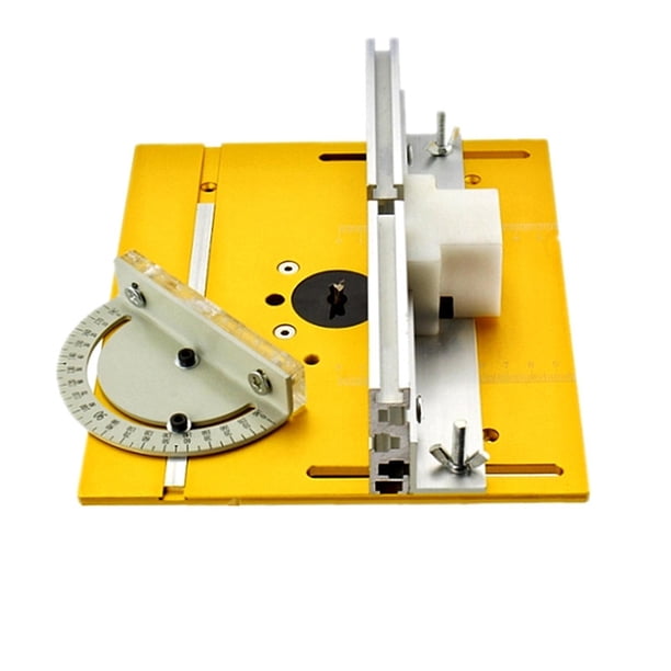 Placa de Inserción de Mesa, Plantillas, Máquina Cortadora Máquina Cortadora de Carpintería, Placa de Inserción de Mesa Máquina Cortadora de Tablero D dorado