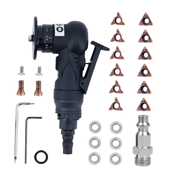 Herramienta de chaflán neumática, biseladora de borde de Metal manual, velocidad de ralentí, 30000 RPM, Mini máquina de biselado neumática para bisela