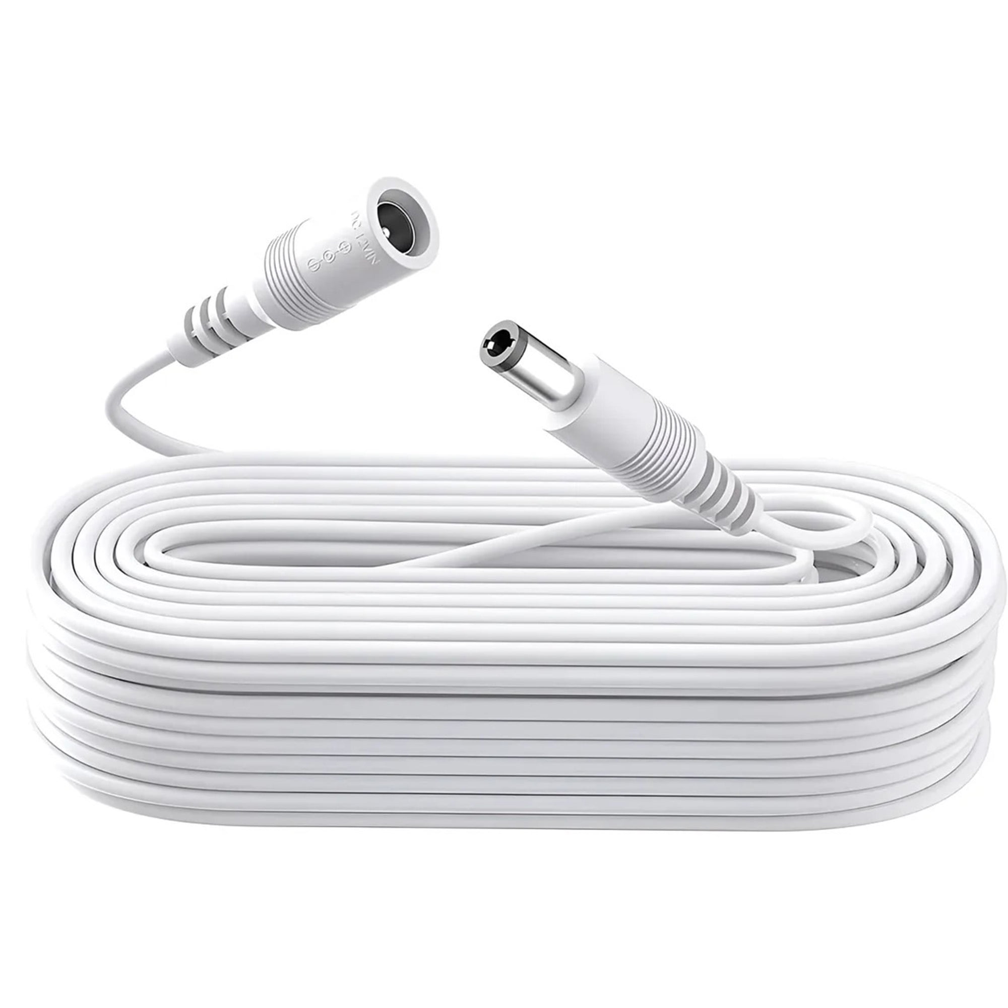 Genérica - Cable Extension Dc Fuente Poder 12v Camara Ip 20metros Blanco