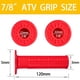 thumbnail image 3 of ATV Grips APPYU 78 de goma blanda para Polaris 4 Wheeler (rojo), 3 of 7