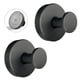 thumbnail image 1 of Ganchos Welsa con ventosa, paquete de 2, negro mate, acero inoxidable, 1 of 8