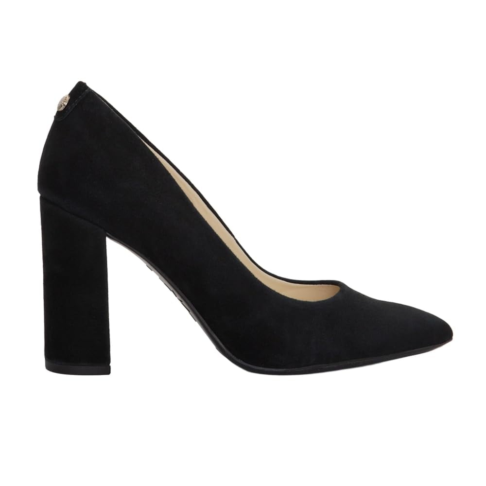Pump Nine West Astoria 9x9 De Gamuza Negra Para Mujer, Talla 11