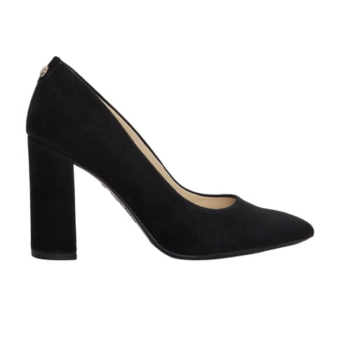 Pump Nine West Astoria 9X9 De Gamuza Negra Para Mujer, Talla 11