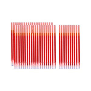 Magideal - 50 Piezas De Recambios De Bolígrafo Borrable Por Calor, Recambios De Marcador De Tela, Punta Fina De 0,5Mm Para Costura, Bordado, Confección, Sastrerí