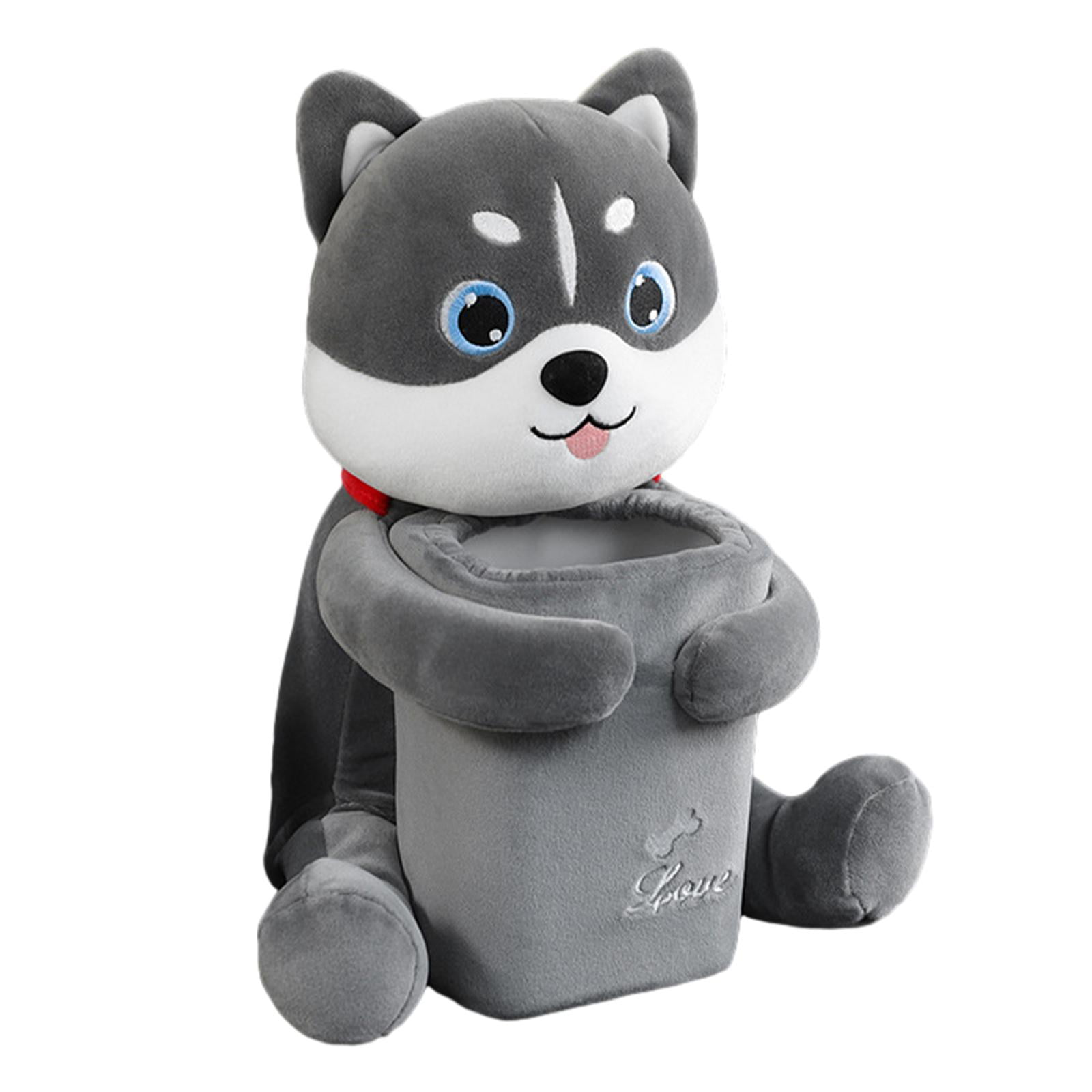 Magideal - Caja De Pañuelos De Coche Creativa, Cubierta De Pañuelos De Dibujos Animados, Cubo De Basura, Lindo Juguete De Peluche, Organización De Cubos De Basur Fornido