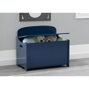 Baúl De Juguetes Liso Infantil Azul Delta Children