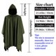 thumbnail image 5 of Capa con capucha HiiFeuer de pana verde – 150 cm, 5 of 6