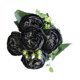 thumbnail image 3 of Ramo De Boda Artificial Elegante Con Flores Artificiales Para Decoración De Fiesta Y Oficina, Color Negro Y Violeta., 3 of 5