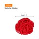 thumbnail image 2 of Uxcell 20 Pcs Bolas Decorativas de Ratán de Mimbre 1.18" para Rellenos de Jarrón Fiesta de Boda Rojo, 2 of 5