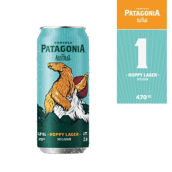 Cerveza Patagonia Hoppy Lager Lata-, 470 ml