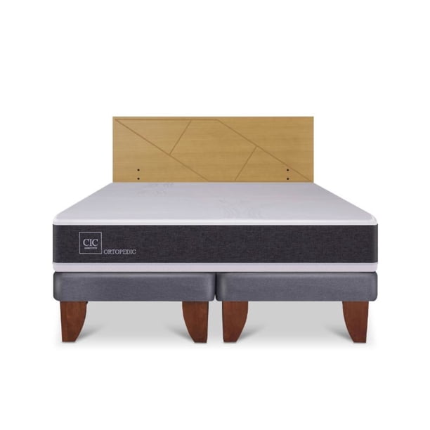 Cama Europea Europea Ortopedic 2P Bd Respaldo Villarrica 2 Plaza Base Dividida