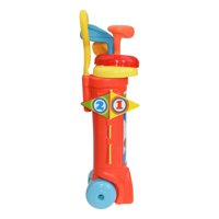 Magideal - Juego De Palos De Golf, Juguete Para Hacer Ejercicio, Interacción Entre Padres E Hijos Con Palos De Golf, Juguete Para Niños, Niñas, Niños Pequeños, Rojo