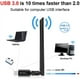 thumbnail image 2 of Adaptador WiFi para PC, Dongle de red inalámbrica USB 3.0 de 1200 Mbps con antena de 5 dBi para ordenador de escritorio o portátil, banda dual 2.42G/5.8G 802.11ac, compatible con Windows 11/10/8/8.1/7, 2 of 8