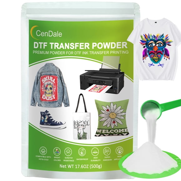 Adhesivo termofusible blanco DTF Cendale DTF Powder, 500 g