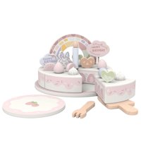 Magideal - Juego De Comida De Juguete Para Pastel De Cumpleaños, Juguete Para Pastel De Juego De Simulación De Corte Diy Para Niños Pequeños, Niñas, Niños, Niños