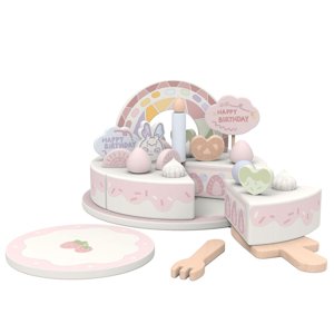 Magideal - Juego De Comida De Juguete Para Pastel De Cumpleaños, Juguete Para Pastel De Juego De Simulación De Corte Diy Para Niños Pequeños, Niñas, Niños, Niños