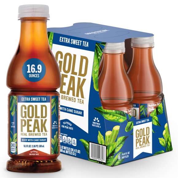 Gold Peak Té Helado Extra Dulce - Pack de 6 botellas de 500 ml